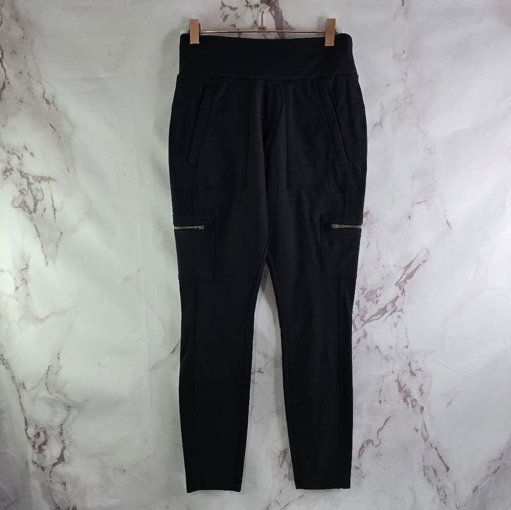 Athleta Jogger Womens 2 XS Black Headlands Hybrid Cargo Trek Pants Climbing Zip